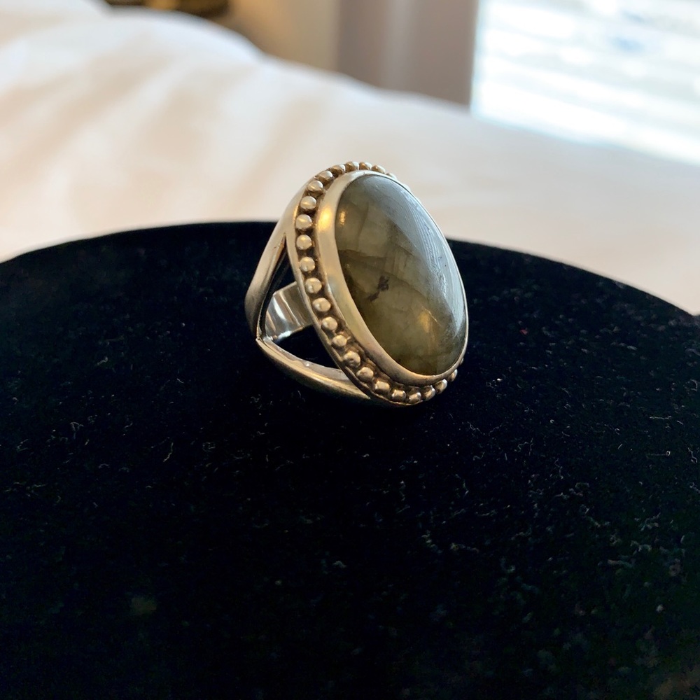 Large Gemstone Cocktail Ring - image 3
